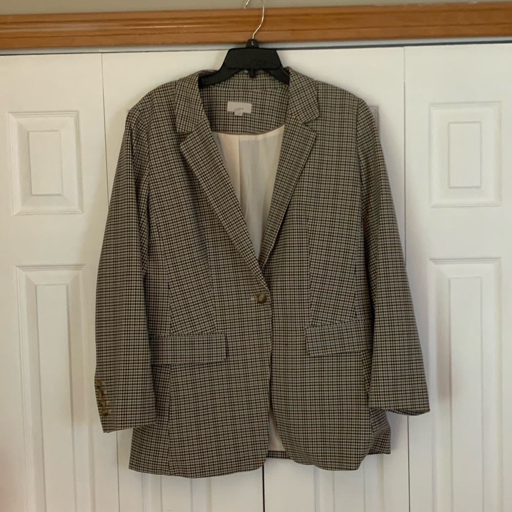 Like new Loft plaid blazer